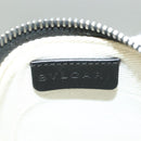 BVLGARI Logo Mania Shoulder Bag Canvas Blue Silver Auth bs26910-14