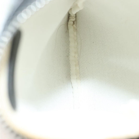 BVLGARI Logo Mania Shoulder Bag Canvas Blue Silver Auth bs26910