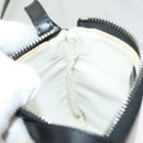 BVLGARI Logo Mania Shoulder Bag Canvas Blue Silver Auth bs26910-17