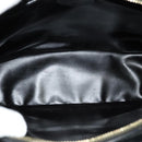 GUCCI Bamboo Shoulder Bag Enamel Black Gold Auth bs26920-16