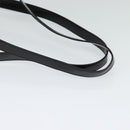 GUCCI Bamboo Shoulder Bag Enamel Black Gold Auth bs26920-7