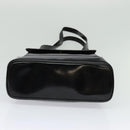 GUCCI Bamboo Shoulder Bag Enamel Black Gold Auth bs26920-9