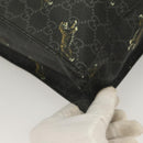 GUCCI GG Supreme Tote Bag PVC Black Silver 495559 Auth bs26924-12