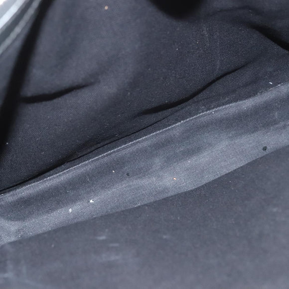 GUCCI GG Supreme Tote Bag PVC Black Silver 495559 Auth bs26924