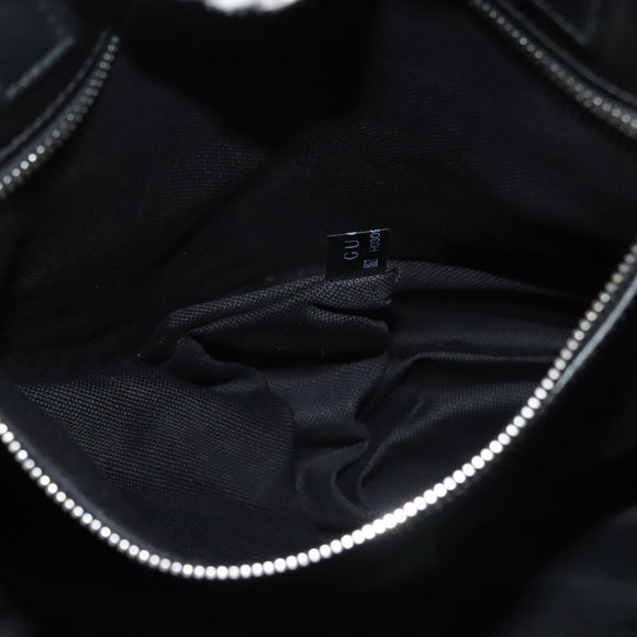 GUCCI GG Supreme Tote Bag PVC Black Silver 495559 Auth bs26924