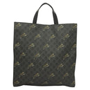 GUCCI GG Supreme Tote Bag PVC Black Silver 495559 Auth bs26924-3