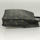 GUCCI GG Supreme Tote Bag PVC Black Silver 495559 Auth bs26924-4