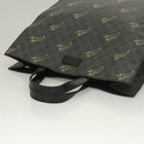 GUCCI GG Supreme Tote Bag PVC Black Silver 495559 Auth bs26924-6
