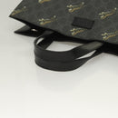 GUCCI GG Supreme Tote Bag PVC Black Silver 495559 Auth bs26924-7