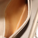 CHANEL Matelasse Chain Shoulder Bag Cotton Beige Silver CC Auth bs26927-26