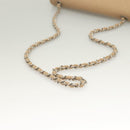 CHANEL Matelasse 25 Chain Shoulder Bag cotton Beige Silver CC Auth bs26927-7