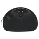 Christian Dior Trotter Canvas Pouch PVC Black Gold Auth bs26929-2