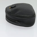 Christian Dior Trotter Canvas Pouch PVC Black Gold Auth bs26929-4