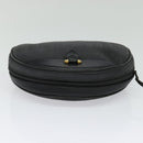 Christian Dior Trotter Canvas Pouch PVC Black Gold Auth bs26929-6