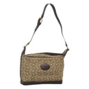 CELINE C Sulky Shoulder Bag Canvas Brown Gold Auth bs26932-1