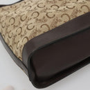 CELINE C Sulky Shoulder Bag Canvas Brown Gold Auth bs26932-15