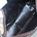 CELINE C Sulky Shoulder Bag Canvas Brown Gold Auth bs26932-11