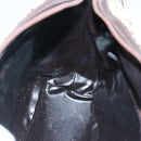 CELINE C Sulky Shoulder Bag Canvas Brown Gold Auth bs26932-19