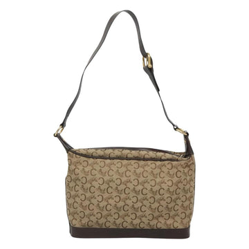 CELINE C Sulky Shoulder Bag Canvas Brown Gold Auth bs26932 - 0