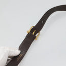 CELINE C Sulky Shoulder Bag Canvas Brown Gold Auth bs26932-8