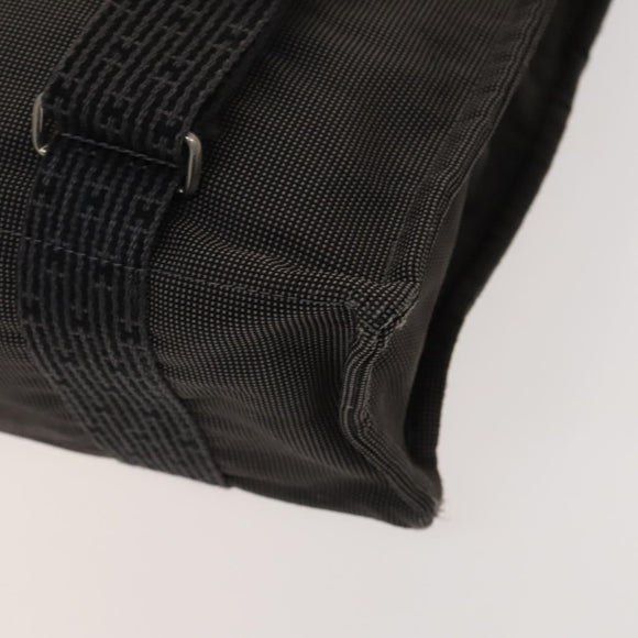 HERMES Her Line Add PM Backpack Canvas Gray Silver Auth bs26934