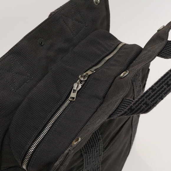 HERMES Her Line Add PM Backpack Canvas Gray Silver Auth bs26934