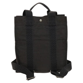 HERMES Her Line Add PM Backpack Canvas Gray Silver Auth bs26934 - 0