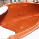 Burberrys Clutch Bag Leather Brown Gold Auth bs26944-18