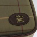 Burberrys Nova Check Shoulder Bag Canvas Beige Gold Auth bs26945-10