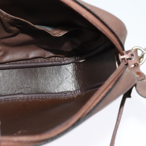 Burberrys Nova Check Shoulder Bag Canvas Beige Gold Auth bs26945