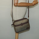 Burberrys Nova Check Shoulder Bag Canvas Beige Gold Auth bs26945-19