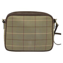 Burberrys Nova Check Shoulder Bag Canvas Beige Gold Auth bs26945-2