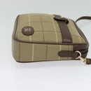 Burberrys Nova Check Shoulder Bag Canvas Beige Gold Auth bs26945-4