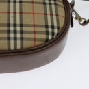 BURBERRYS Nova Check Shoulder Bag Canvas Beige Gold Auth bs26946-13
