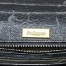 Burberrys Business Bag Leather Black Gold Auth bs26949-18