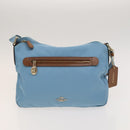 Coach Signature Shoulder Bag Nylon 2Set Blue Black Auth bs26954-10
