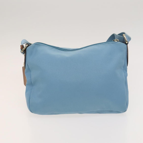 Coach Signature Shoulder Bag Nylon 2Set Blue Black Auth bs26954