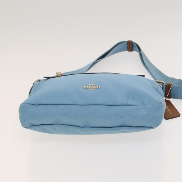 Coach Signature Shoulder Bag Nylon 2Set Blue Black Auth bs26954