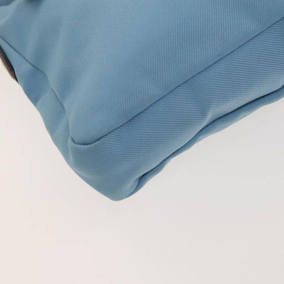 Coach Signature Shoulder Bag Nylon 2Set Blue Black Auth bs26954