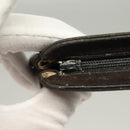 CHANEL Pouch Leather metal 7Set Black Gold CC Auth bs26962-7