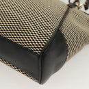 Coach Hand Bag Canvas Black Gold Auth bs26964-11