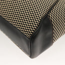 Coach Hand Bag Canvas Black Gold Auth bs26964-13