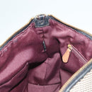 Coach Hand Bag Canvas Black Gold Auth bs26964-19