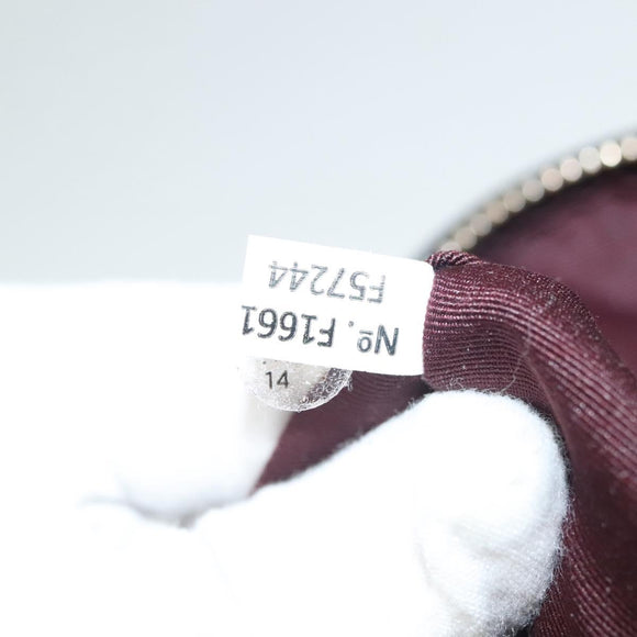 Coach Hand Bag Canvas Black Gold Auth bs26964