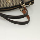 Coach Hand Bag Canvas Black Gold Auth bs26964-7