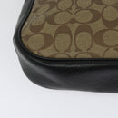 Coach Signature Shoulder Bag PVC Beige Gold Auth bs26966-15