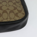 Coach Signature Shoulder Bag PVC Beige Gold Auth bs26966-16