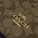 Coach Signature Shoulder Bag PVC Beige Gold Auth bs26966-17