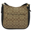 Coach Signature Shoulder Bag PVC Beige Gold Auth bs26966-2