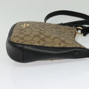 Coach Signature Shoulder Bag PVC Beige Gold Auth bs26966-4